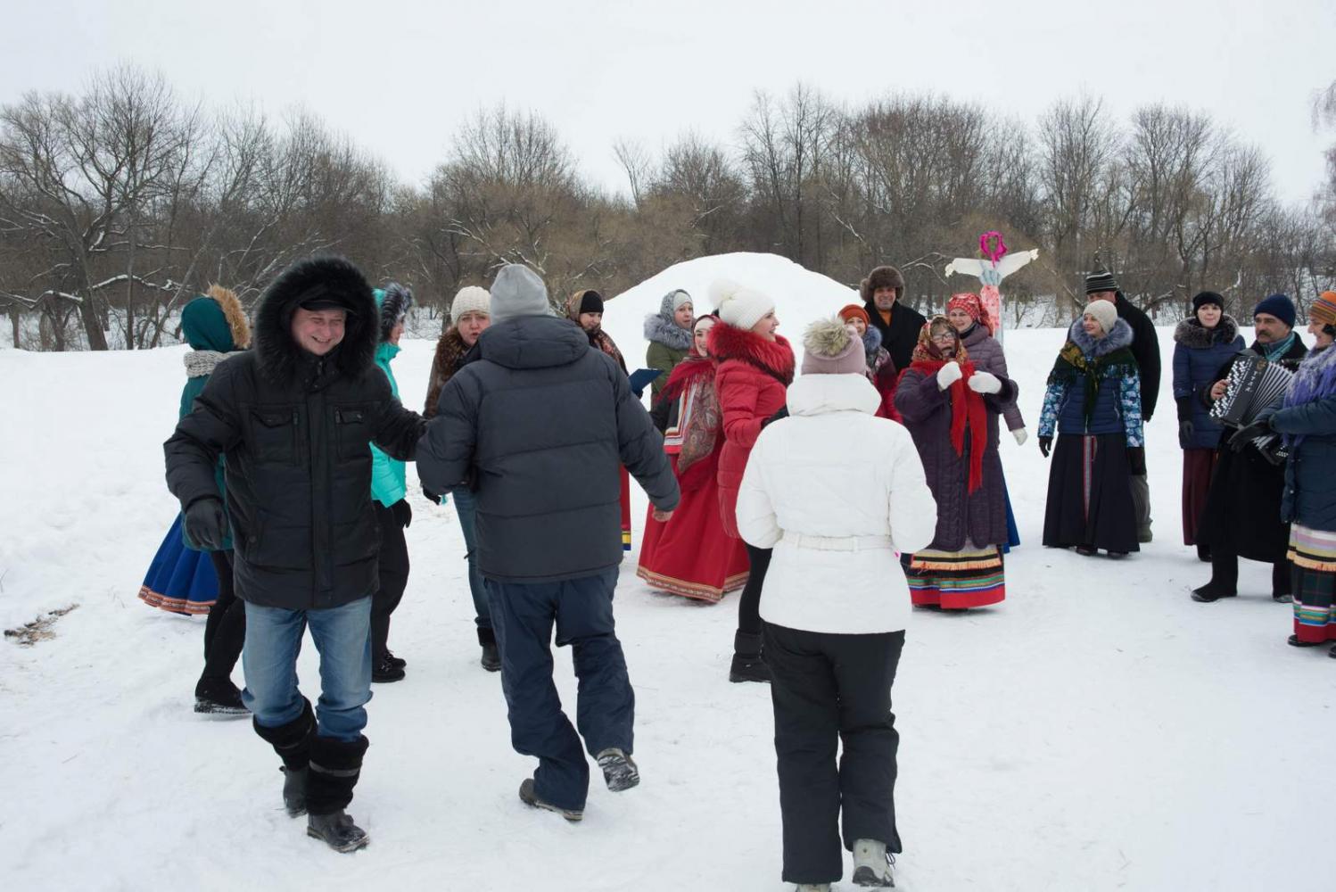 Широкая Масленица в «Тарханах». 18.2.2018 года. Фото В.А. Курносова