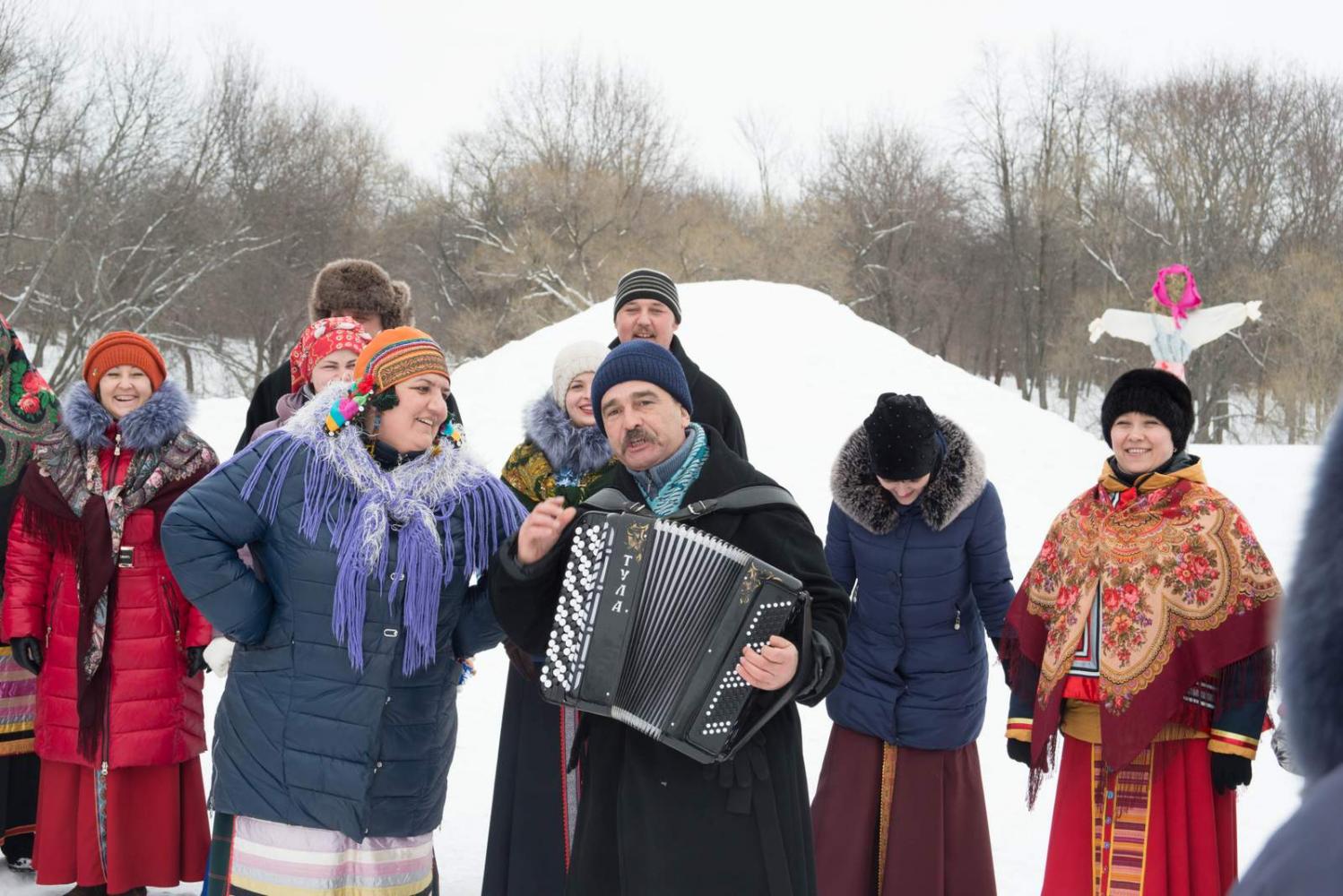 Широкая Масленица в «Тарханах». 18.2.2018 года. Фото В.А. Курносова