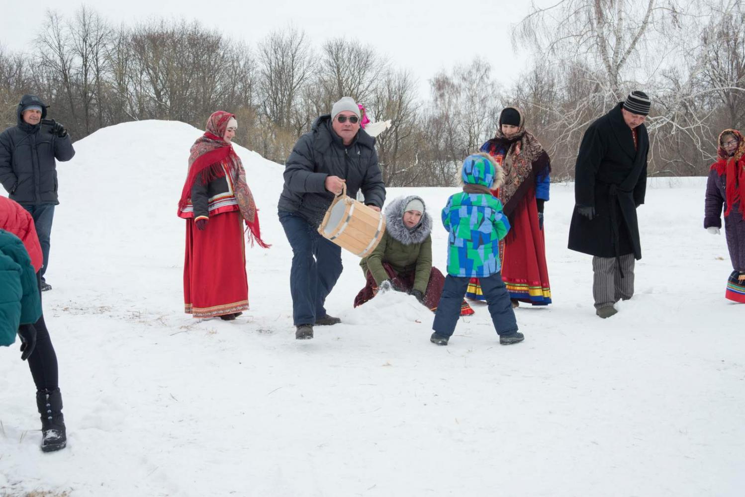 Широкая Масленица в «Тарханах». 18.2.2018 года. Фото В.А. Курносова