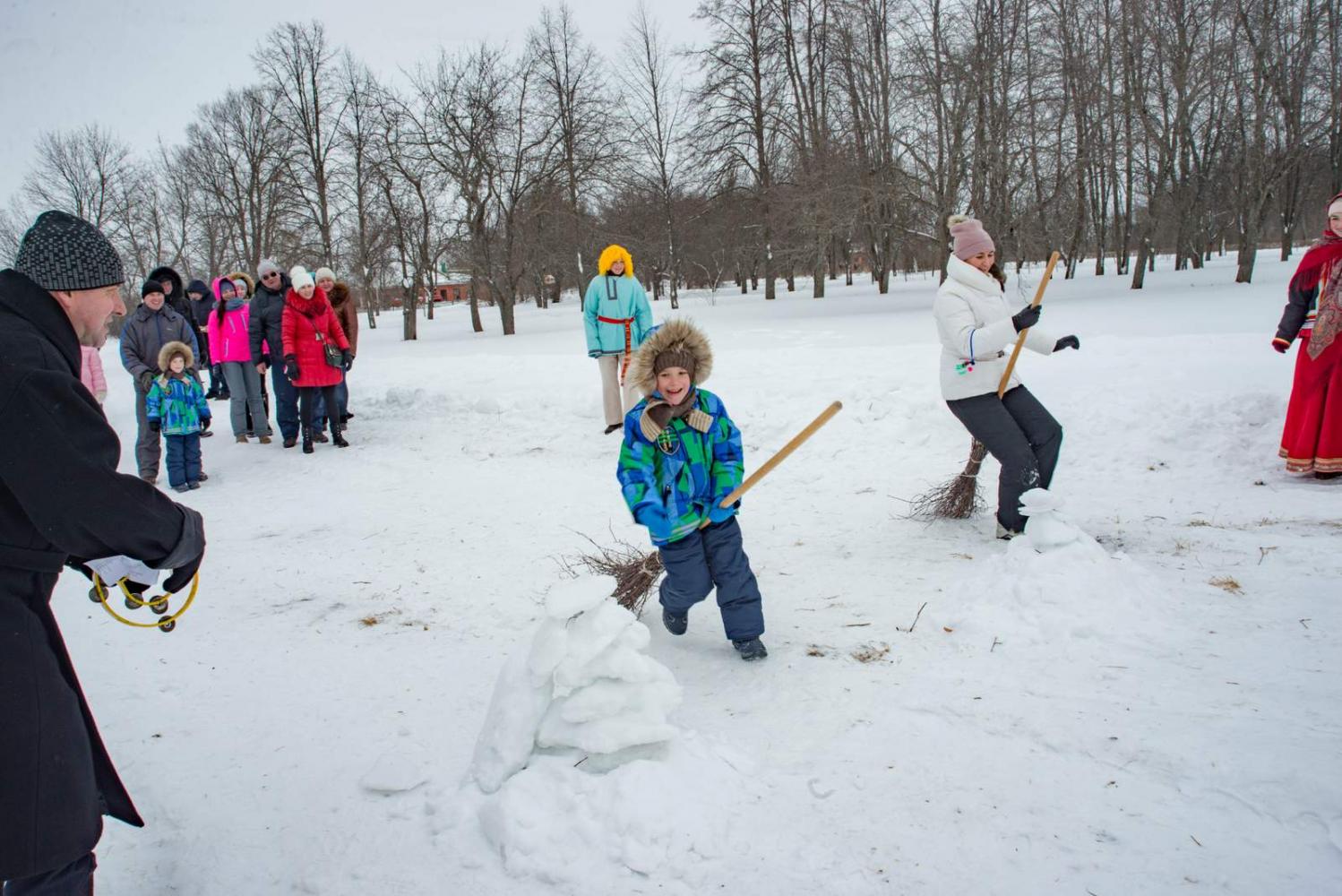 Широкая Масленица в «Тарханах». 18.2.2018 года. Фото В.А. Курносова