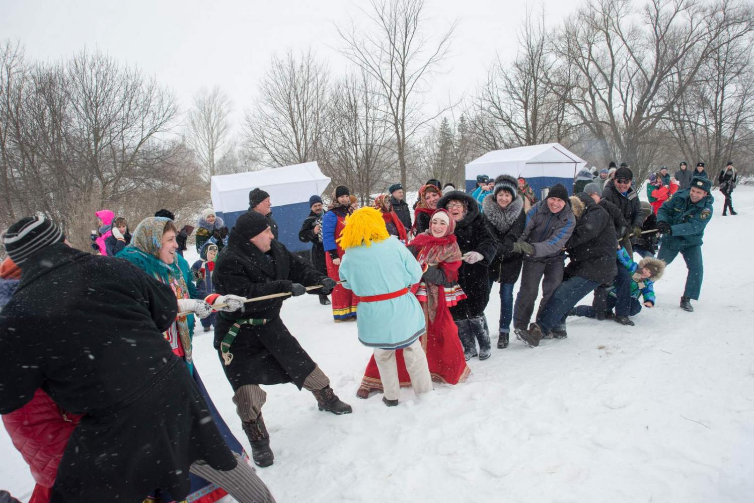 Широкая Масленица в «Тарханах». 18.2.2018 года. Фото В.А. Курносова