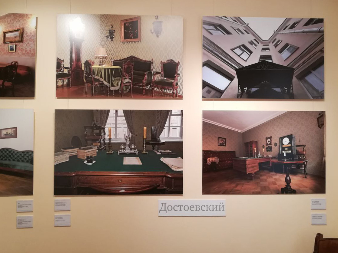 Фотография с открытия выставки в Толстовском центре на Пятницкой,  посвященной писателям, жившим в ХVIII – ХХ веках, от Державина до Шолохова