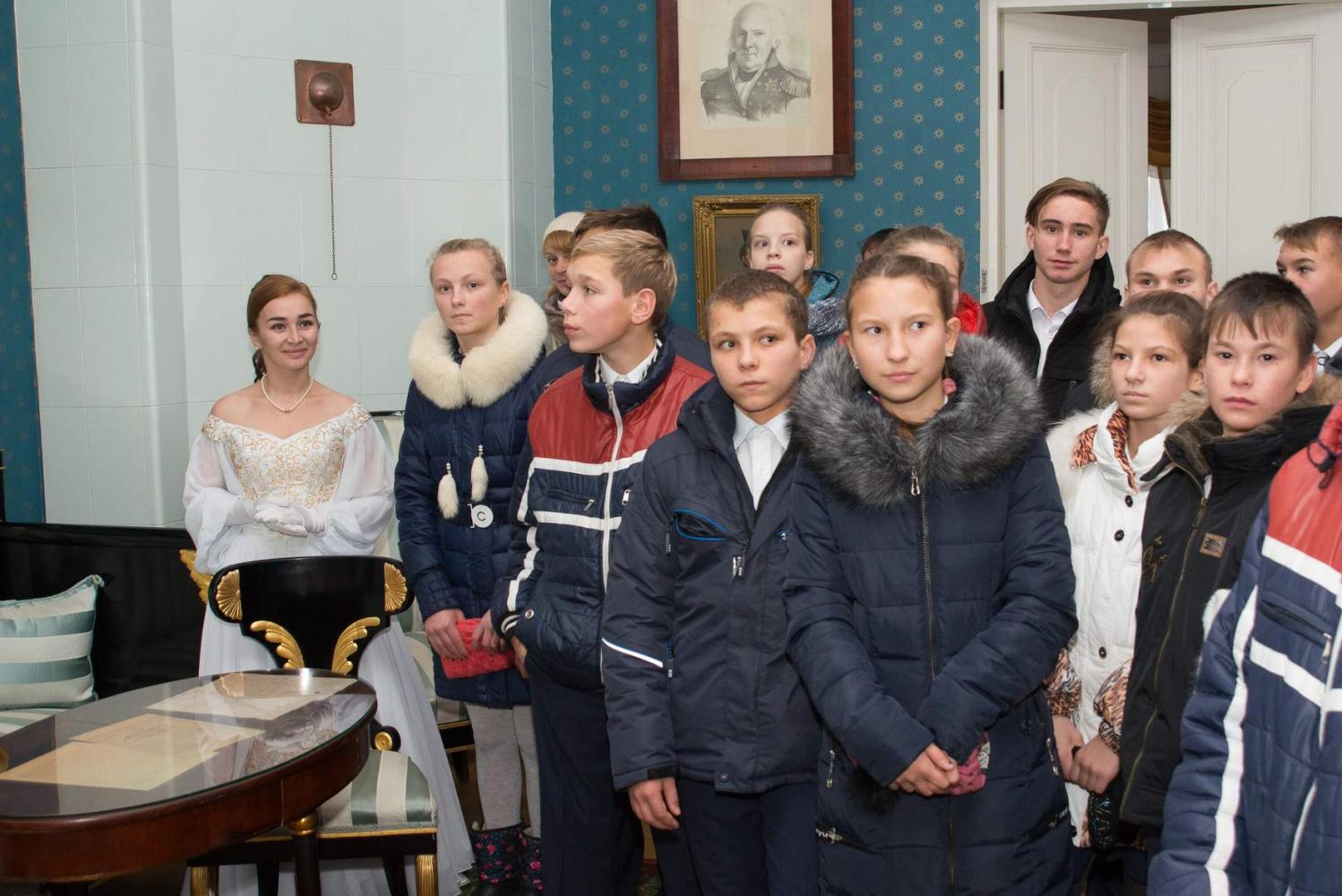 Театрализованная экскурсия по барскому дому с детьми в музее «Тарханы» в рамках акции «Музей для всех!»