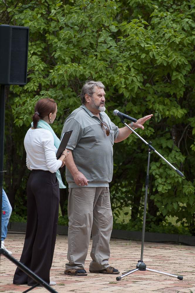 Чтение стихов у памятника М.Ю. Лермонтова. Фото: А. Семенов