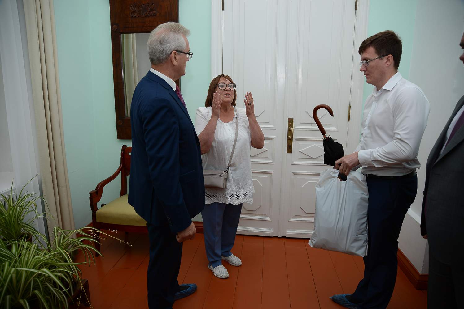 Театрализованная экскурсия для гостей в барском доме музея «Тарханы». Фото: А. Семенов
