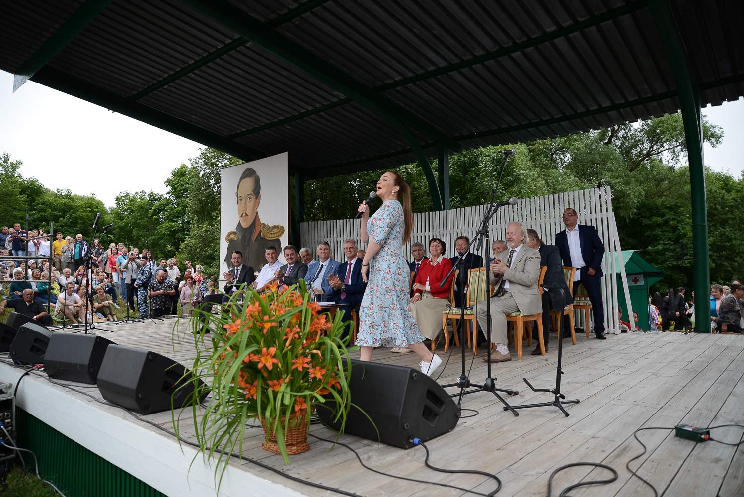 Праздник в Зеленом театре музея «Тарханы». Фото: А. Семенов