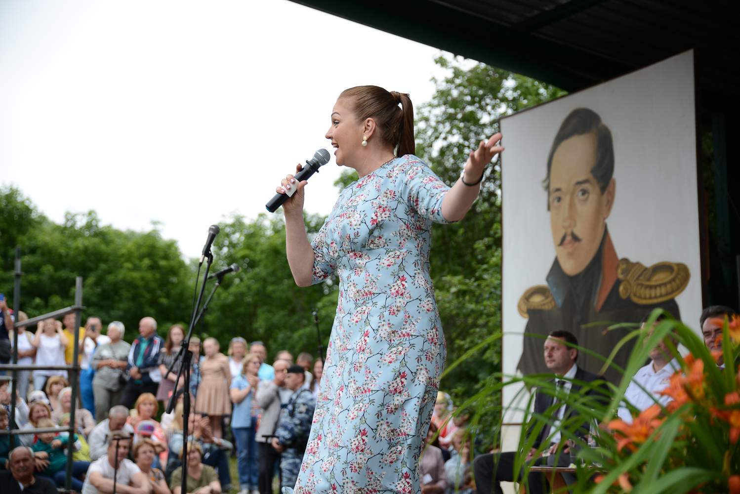 Праздник в Зеленом театре музея «Тарханы». Фото: А. Семенов