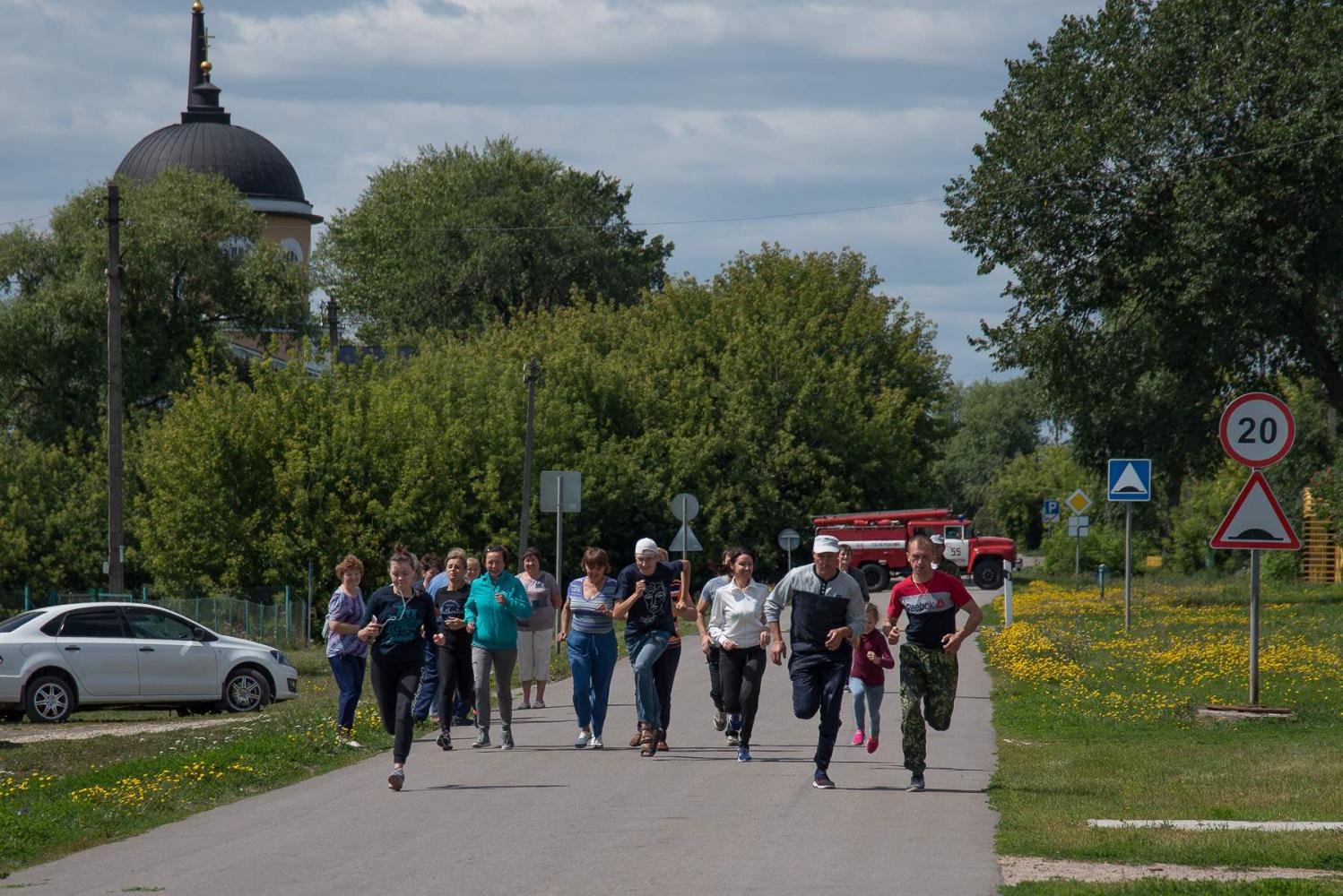 Легкоатлетический забег в честь 80-летия музея. Фото: А. Семенов