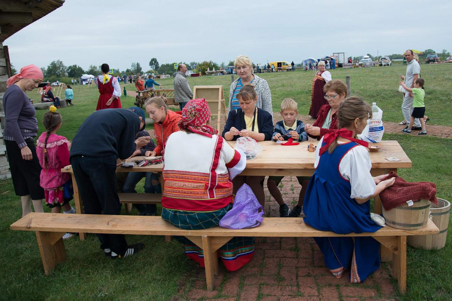 Красочная ярмарка по аналогам XIX века в «Тарханах» 17 августа 2019 года. Фото: А. Семенов
