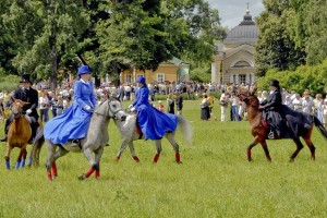 Конная карусель 19 века в "Тарханах"